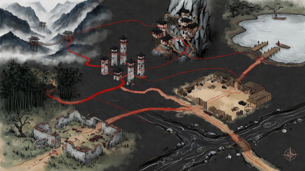 Style stand-in of connected regions
