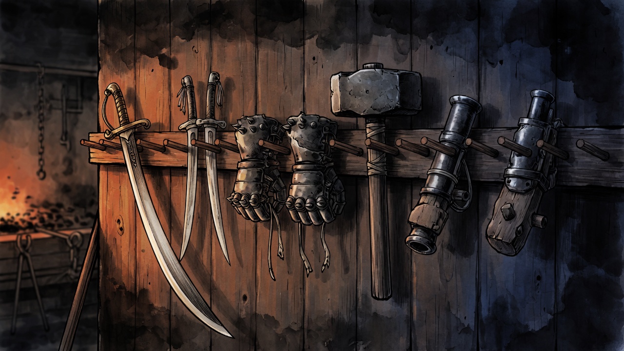 Style stand-in of many different weapons
